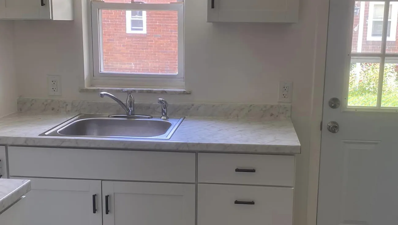 A freshly cleaned kitchen